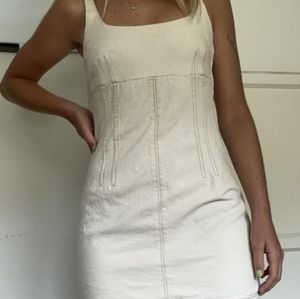 BDG Women's Cream Dress - Size XL